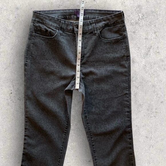NYDJ Not My Daughter’s Jeans Denim Leopard    Black Stretch Great Condition! - Picture 12 of 15